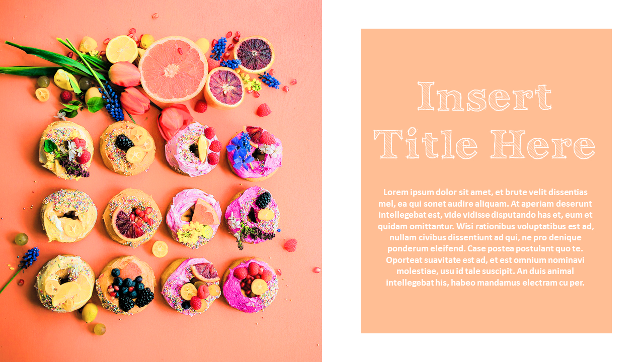 Colorful Dessert PowerPoint Templates Design