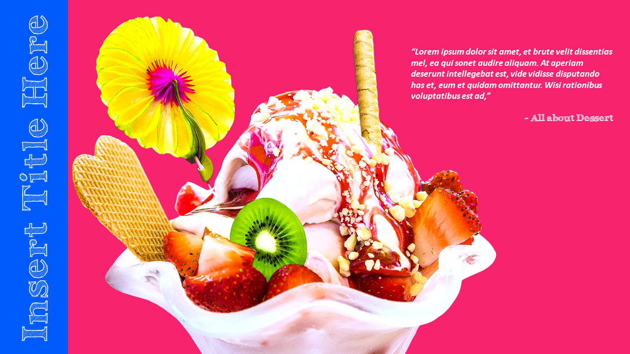 Colorful Dessert PowerPoint Templates Design