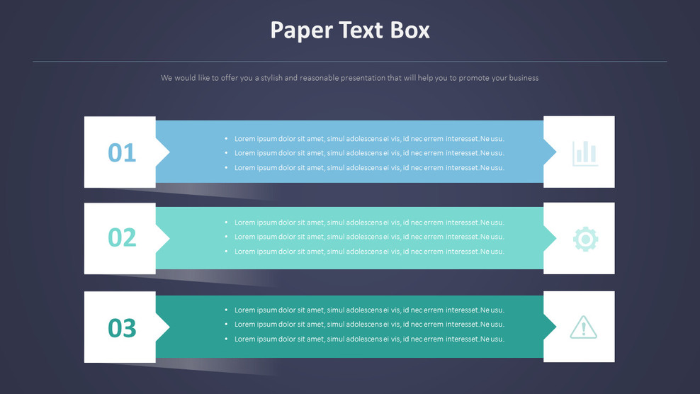 Paper Text Box Diagram|List