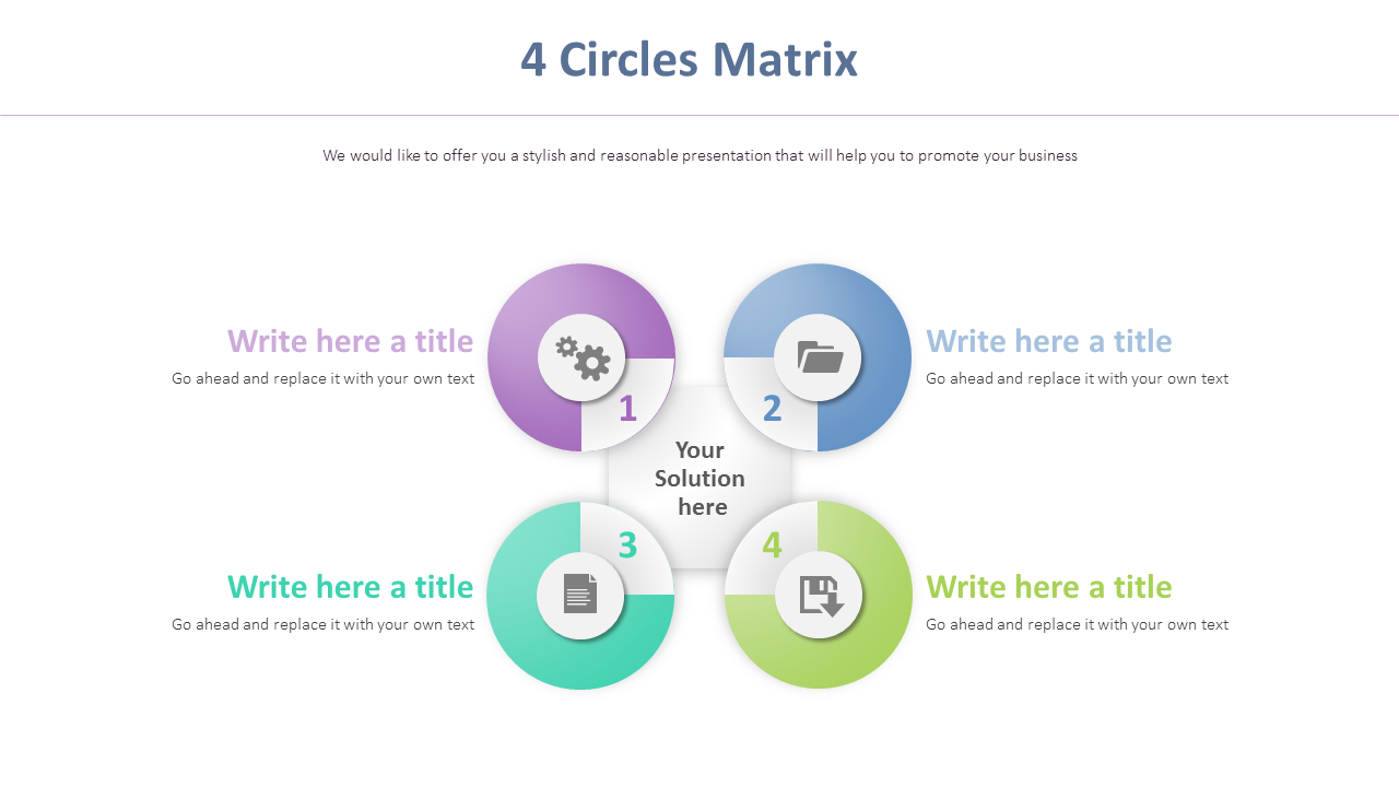 4 Circles Matrix Diagram