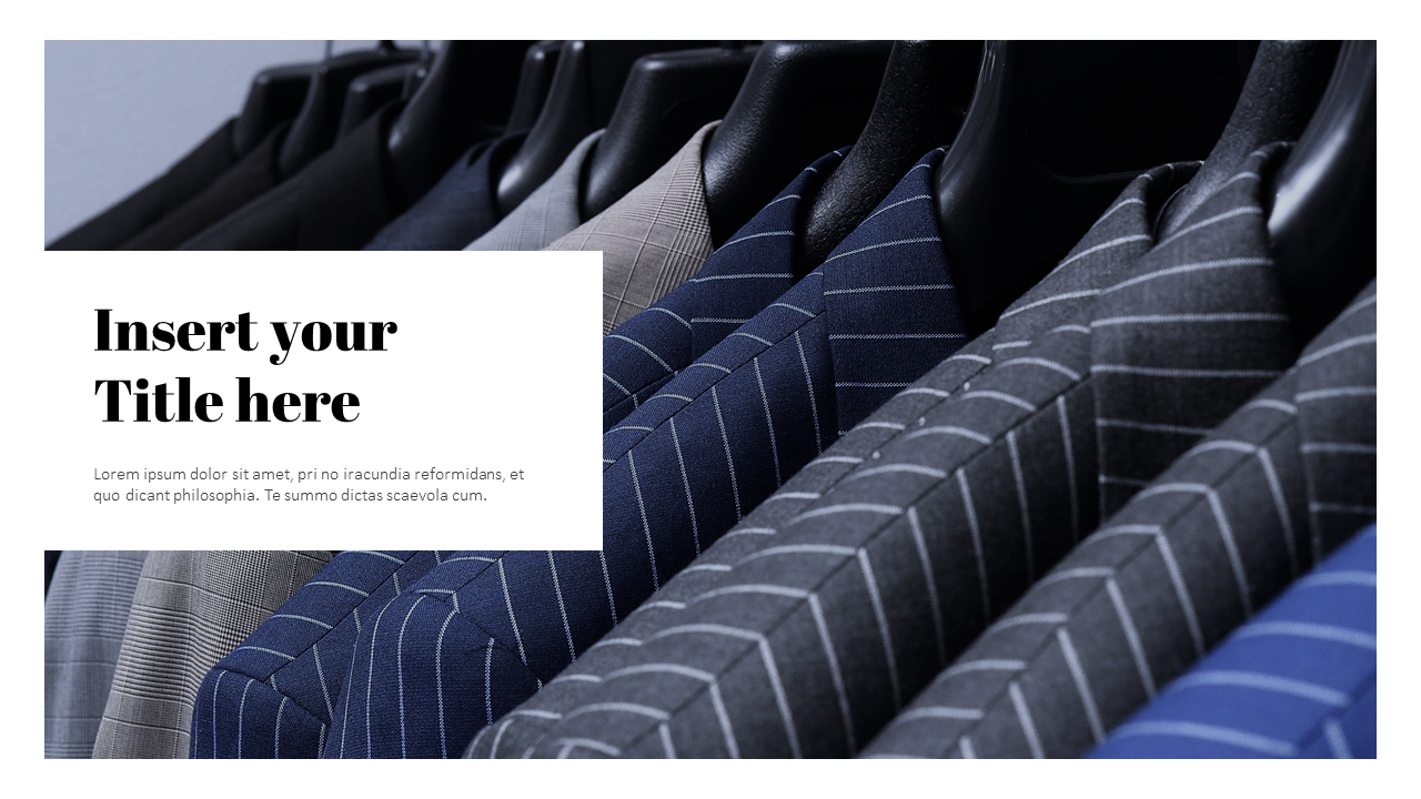 A Men's Suit Powerpoint Presentation