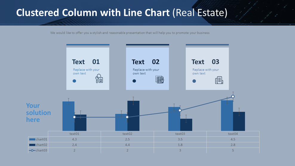 Clustered Column with Line Chart (Real Estate)