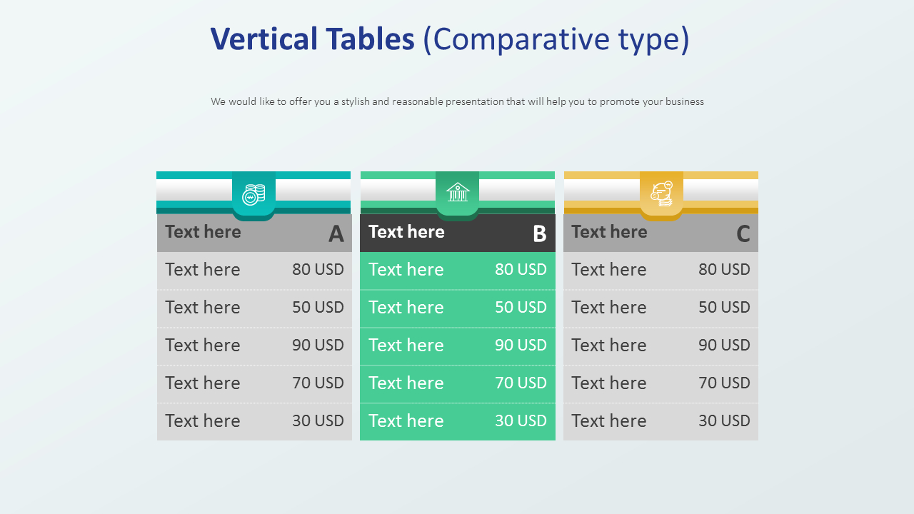 Vertical Tables Diagram type)