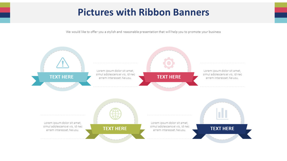 Pictures with Ribbon Banners Diagram_01