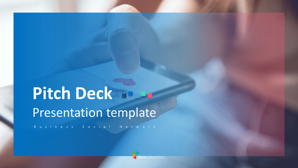 비즈니스 소셜 네트워크 피치덱 파워포인트 프레젠테이션_01