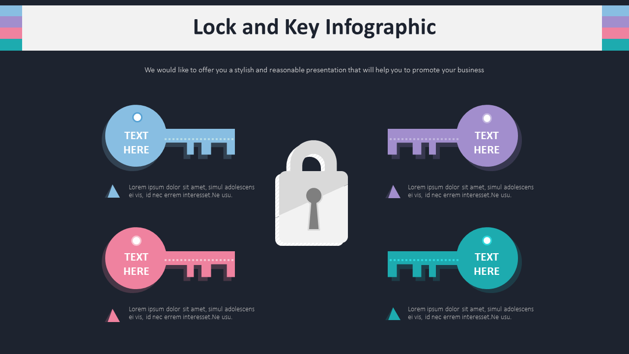 Lock and Key Infographic Diagram
