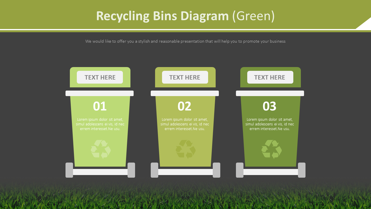 Recycling Bins Diagram Green Infographics My XXX Hot Girl