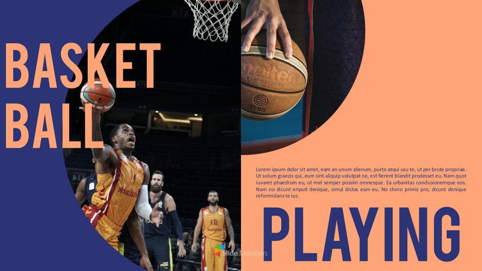 Basketball Playing Best PPT Templates_01