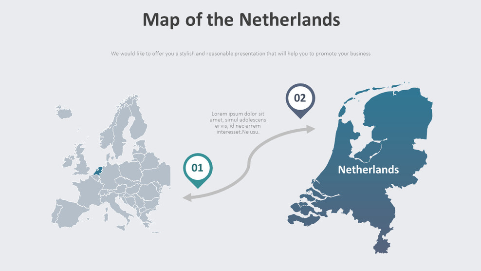 オランダ図の地図