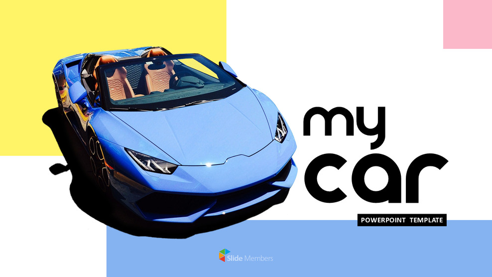 我的车 PowerPoint模板设计_01