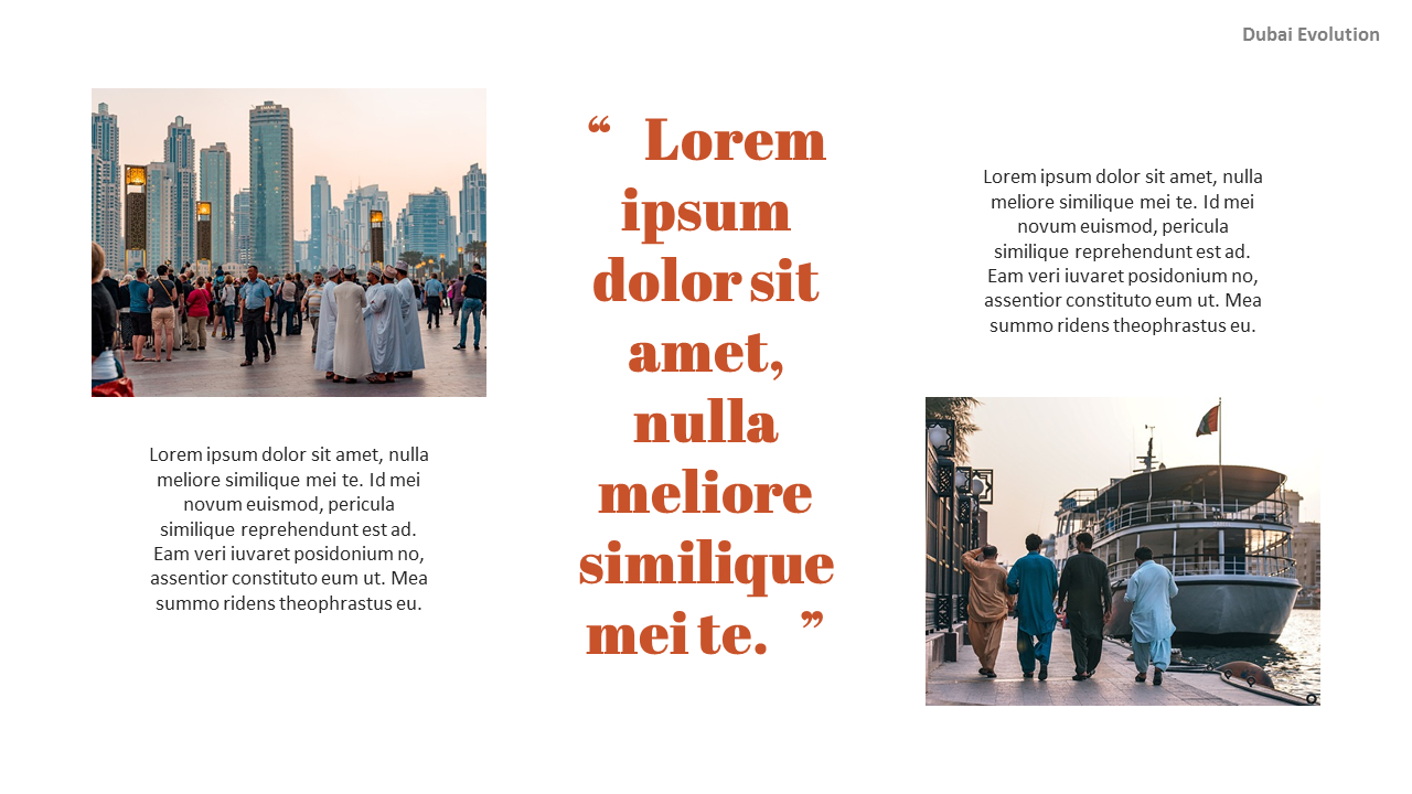 Dubai Evolution PPT Background Images