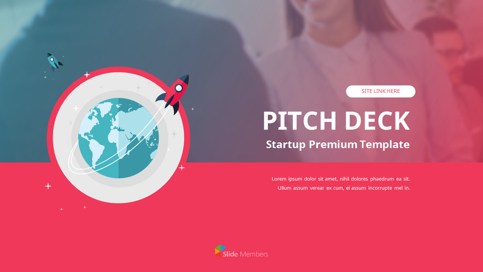 Startup Premium Flat Design Vorlage Vorlagen PPT_01