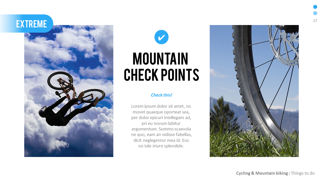 Mountain Biking PowerPoint Presentation Design