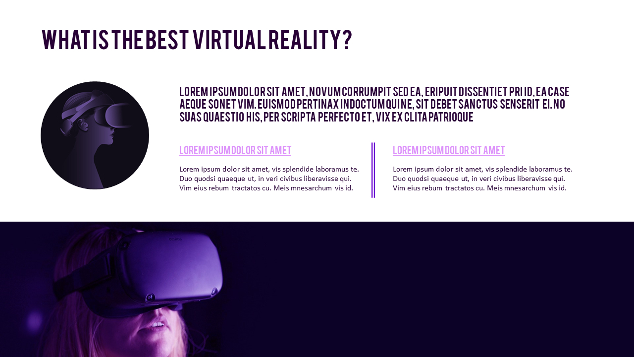 Virtual Reality (VR) Simple PowerPoint Template Design
