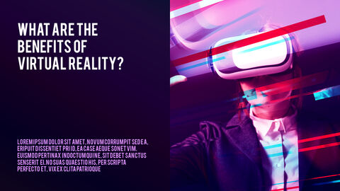 Virtual Reality (VR) Simple PowerPoint Template Design
