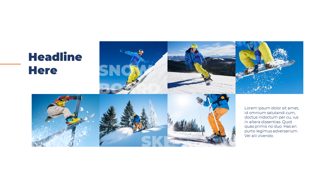 Snowboard & Ski PPT Theme