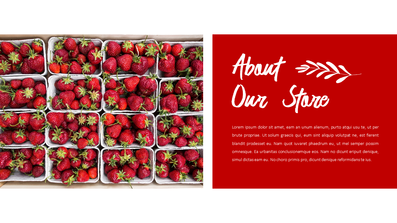 赤い果物と野菜 テーマPPTテンプレート_02