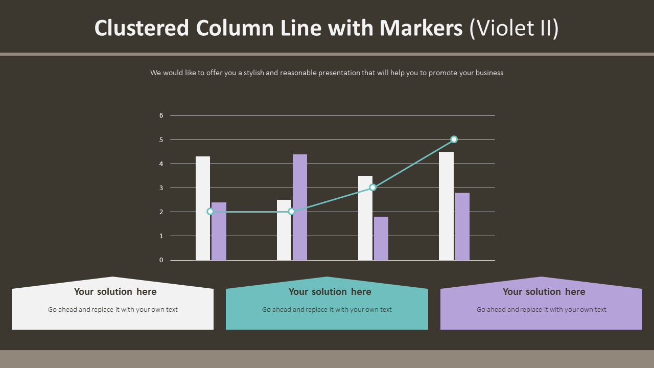 Clustered Column Line with Markers (Violet II)|Chart
