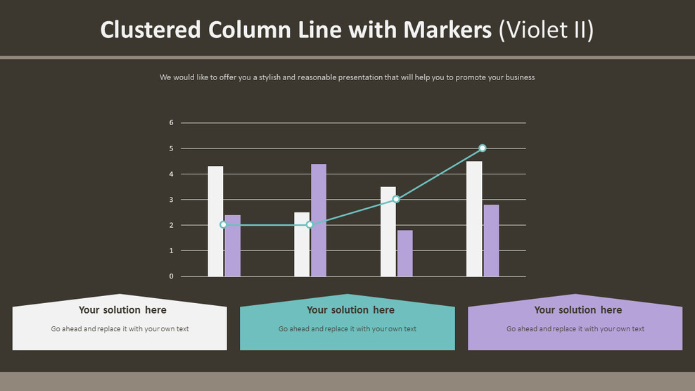 Clustered Column Line with Markers (Violet II)|Chart