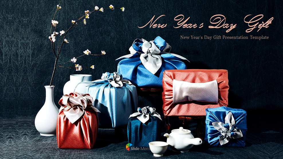 韩国元旦礼物 PowerPoint设计思想_01