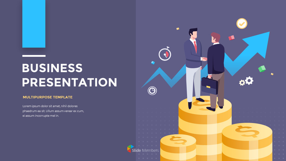 Financial Business Creative Report PPT Templates Animation Design_01