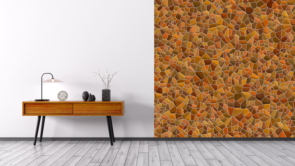 橙色，黄色Artwall样机演示_01