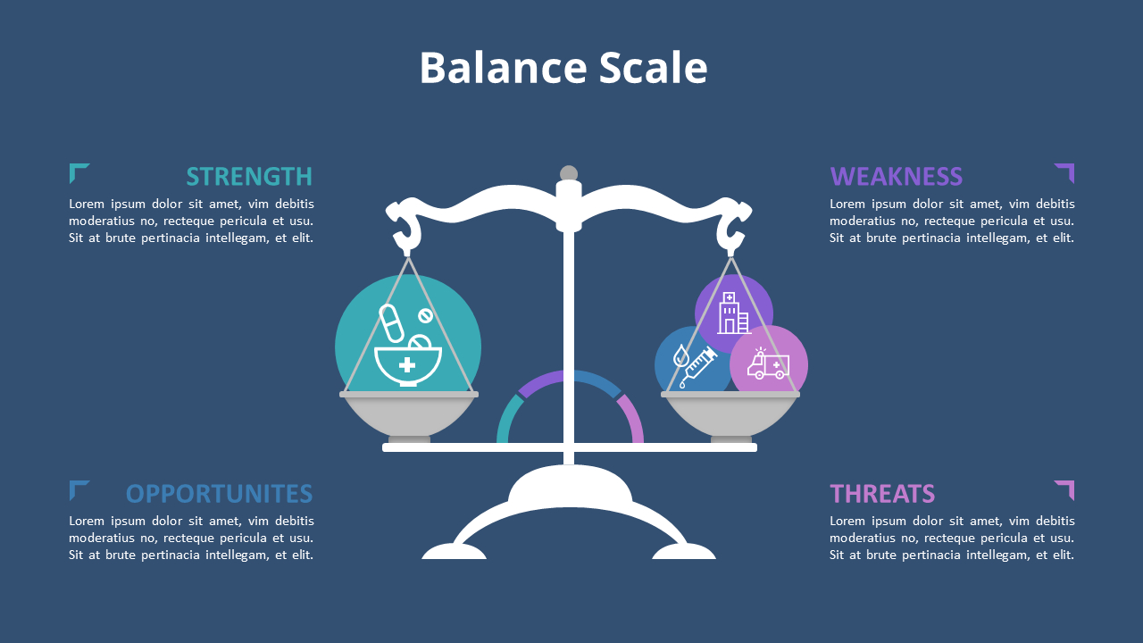 Balance Scale Infographic Diagram