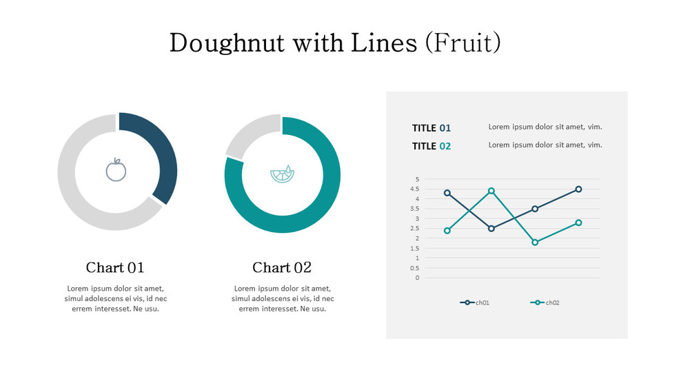 Donut avec tableau de mélange de lignes_01