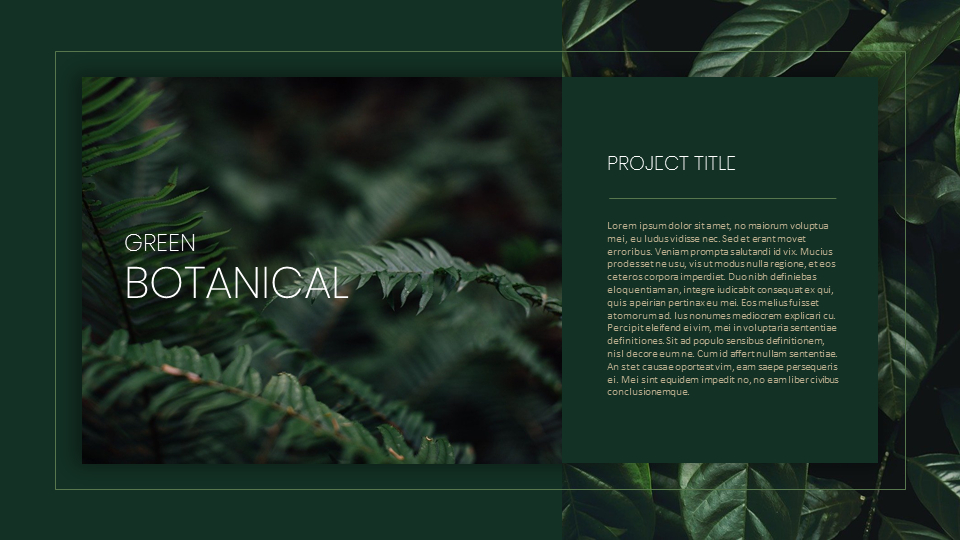 Botanical Google PowerPoint Slides