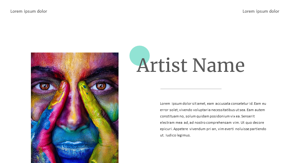 Artist Artwork Best Presentation Design