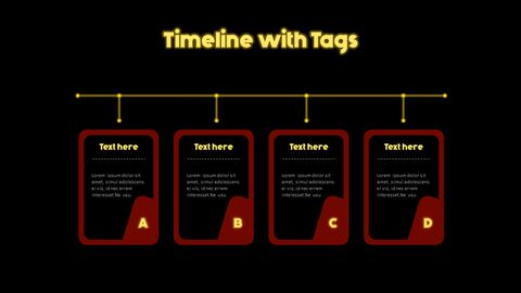 Neon Sign Simple PPT Templates