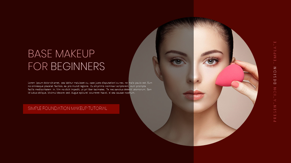 Beauty Makeup Google Slides Presentation Templates
