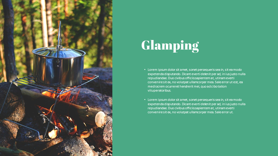 Glamping Modèles de thèmes PPT_02