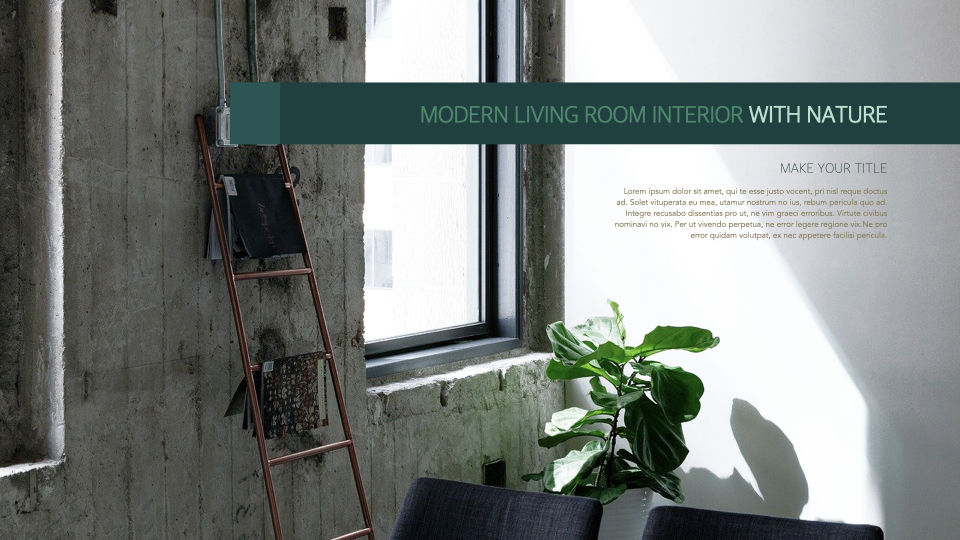 Summer Green Interior Theme Keynote Design