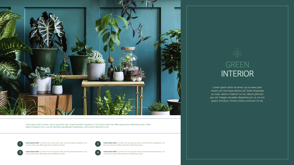 Summer Green Interior Theme Keynote Design
