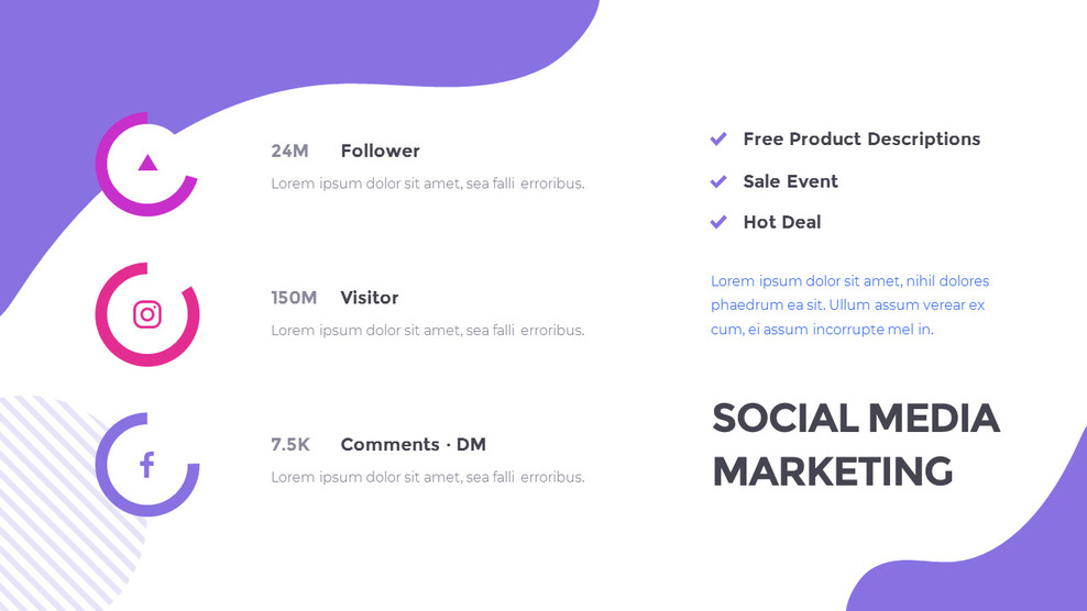 Social Media Marketing PPT Slide Deck