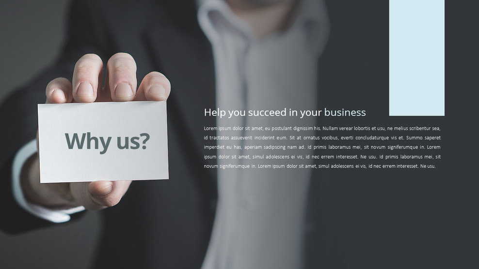 Why us? Presentation Slide