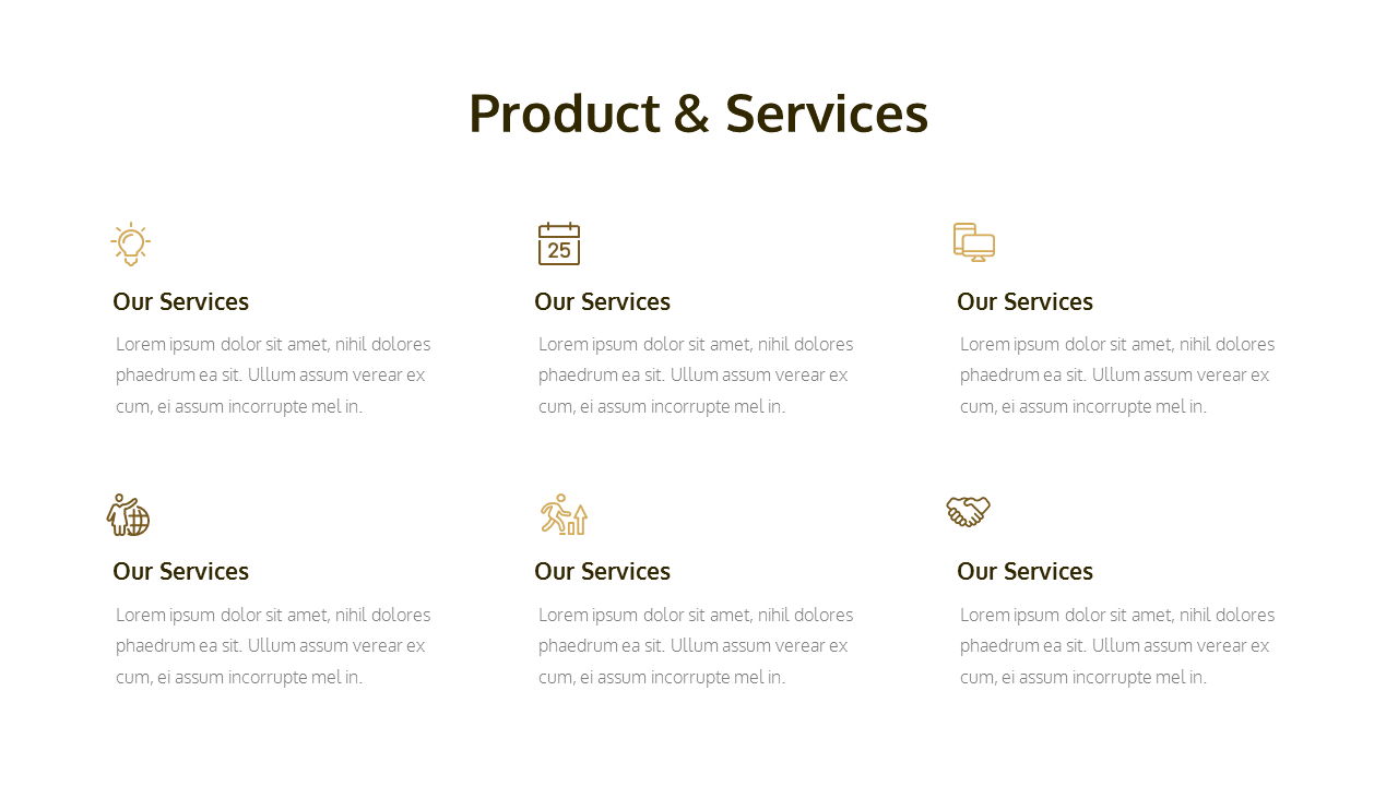 Product & Services Slide Page|Single