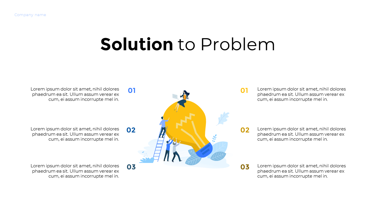 Solution to problem page slide
