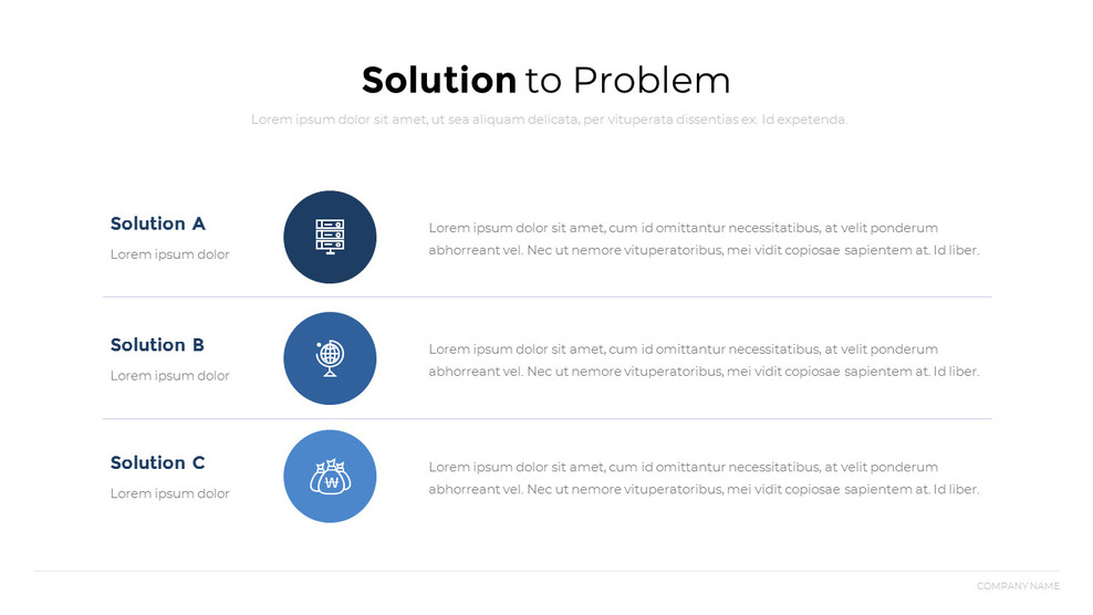 Solution to Problem PowerPoint Design