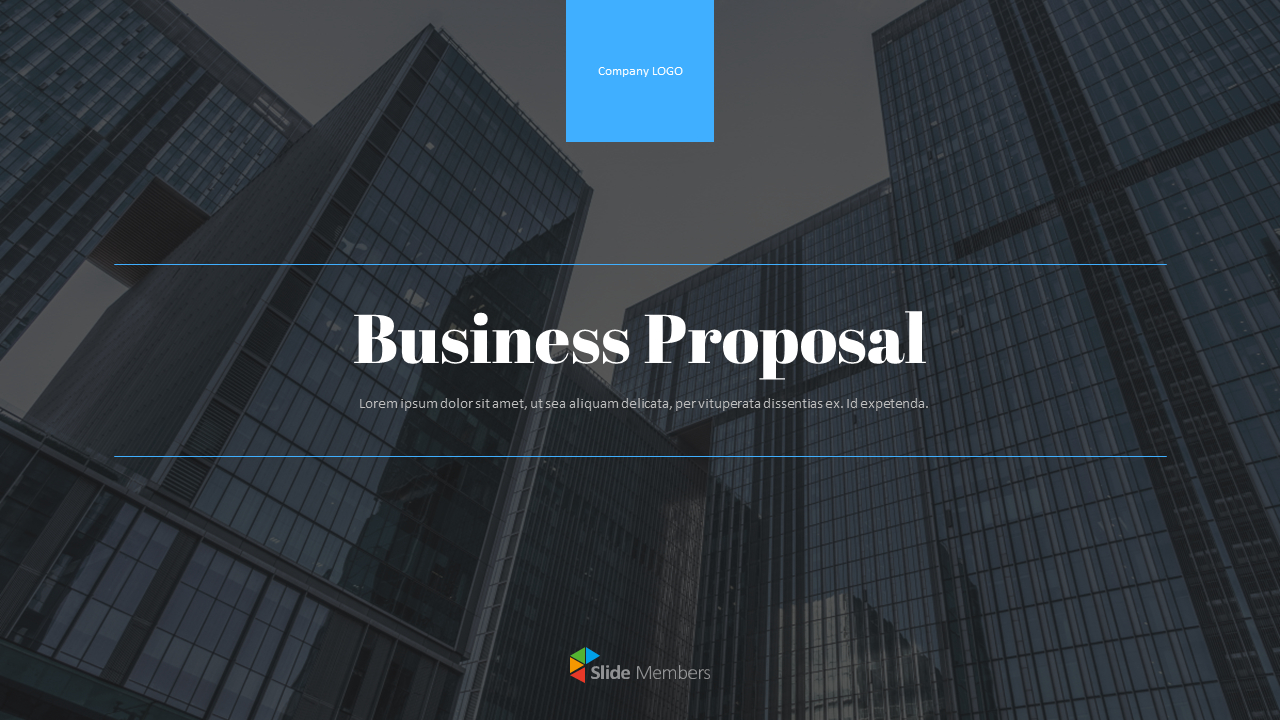Business Proposal Pitch Deck Cover SlideSingle