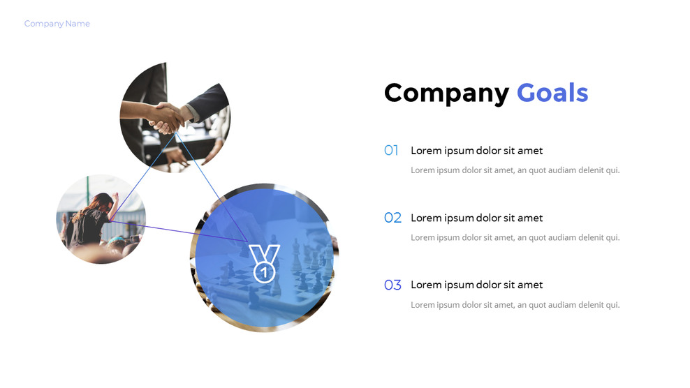 Company Goals Page Slide