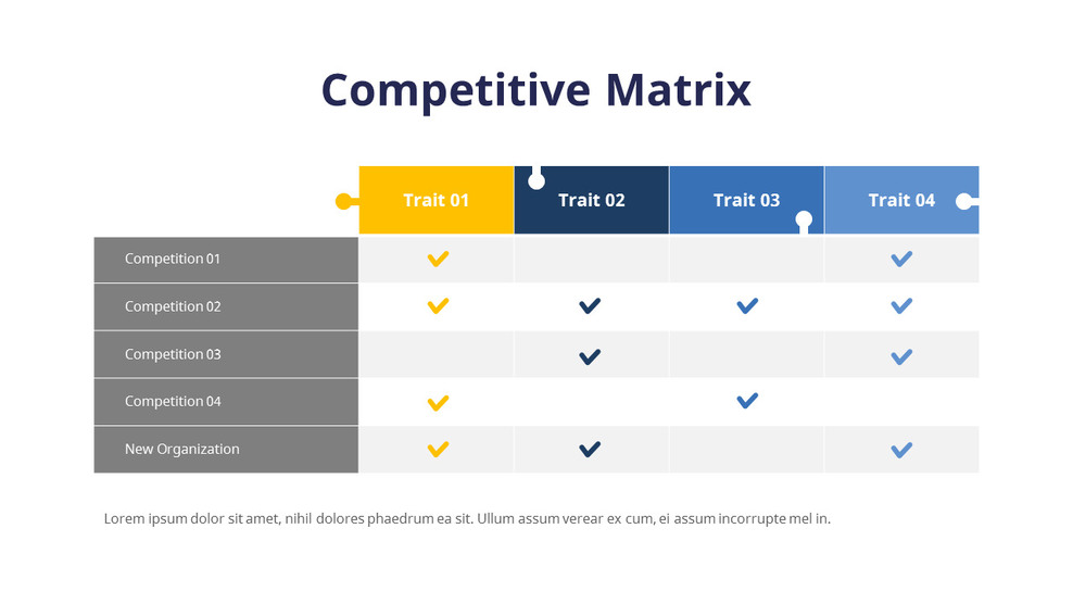 Matrice competitiva Diapositiva PPT_01