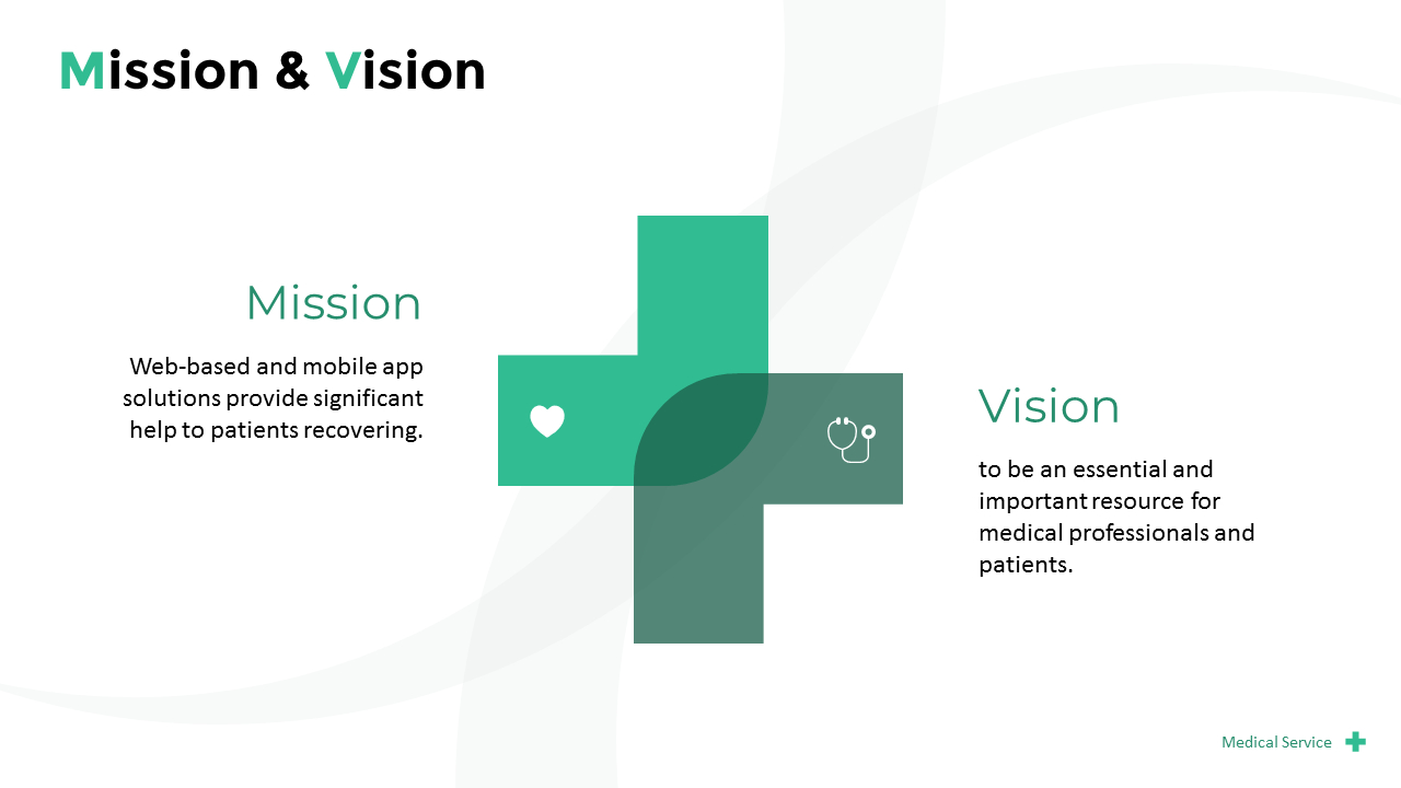 Mission Vision Powerpoint Folie