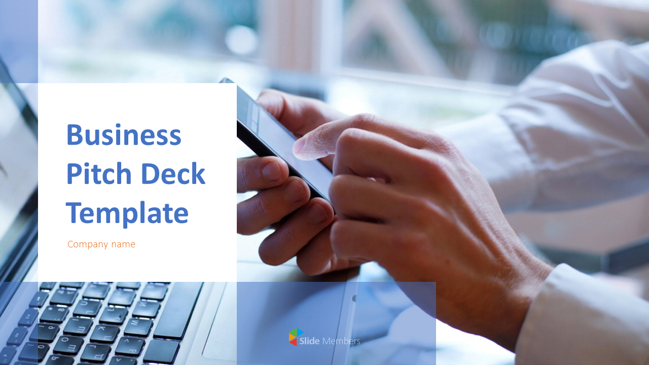 Business Pitch Deck Cover SlideSingle