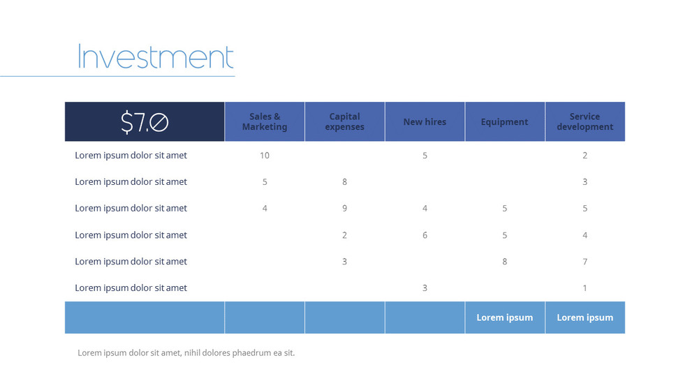 Investment Slide Deck Template