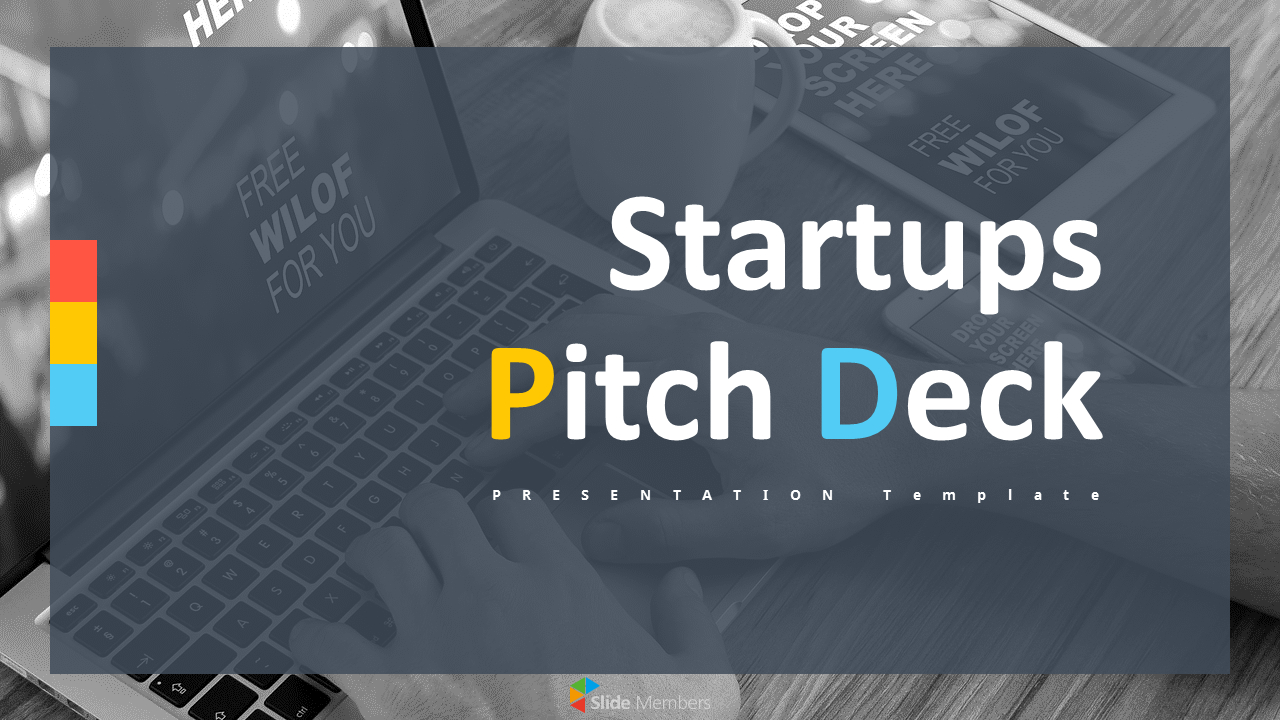Startups Pitch Deck Cover SlideSingle
