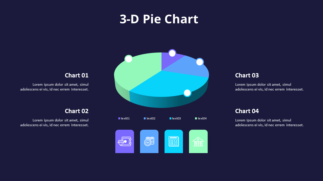 3D Pie Charts with Lists