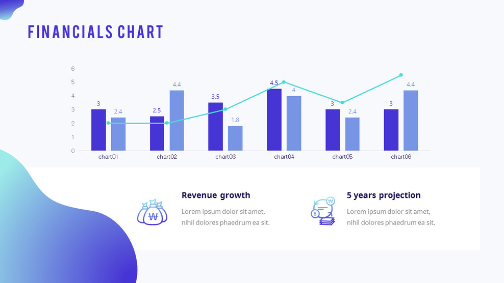 Grafico finanziario Slide layout_01