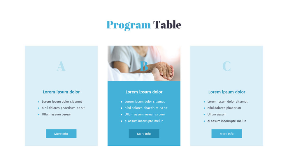 Program Table Slide|Business Process|Single